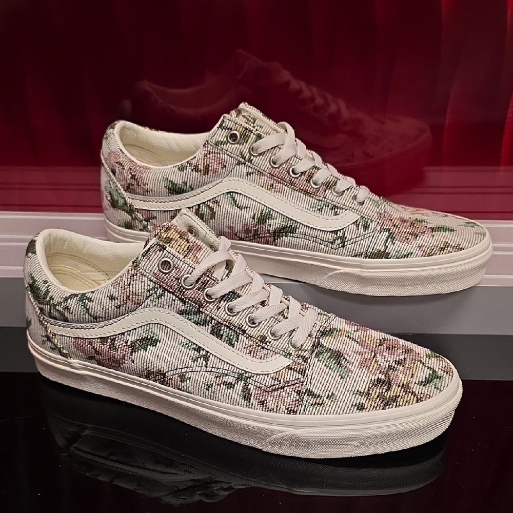 Vans Old Skool Tapestry Floral Marshmallow Mens 13